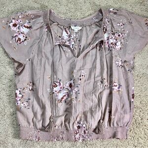 Lucky Brand Floral Blush Women's Top